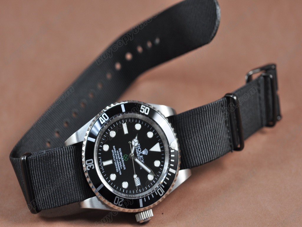 勞力士【男性用】Submariner SS Satin Strap Black Dial A-2836-2 自動機芯搭載1