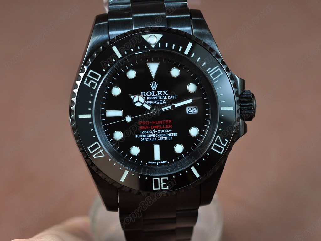 勞力士【男性用】Pro Hunter Deep Sea PVD Black Dial Asian 2836-2 自動機芯搭載0