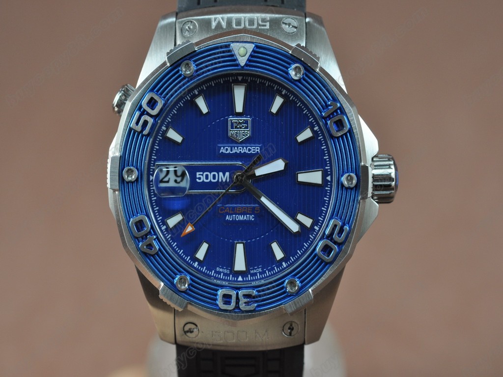 豪雅【男性用】 Aquaracer 500m Automatic SS/PU Asian 自動機芯搭載1