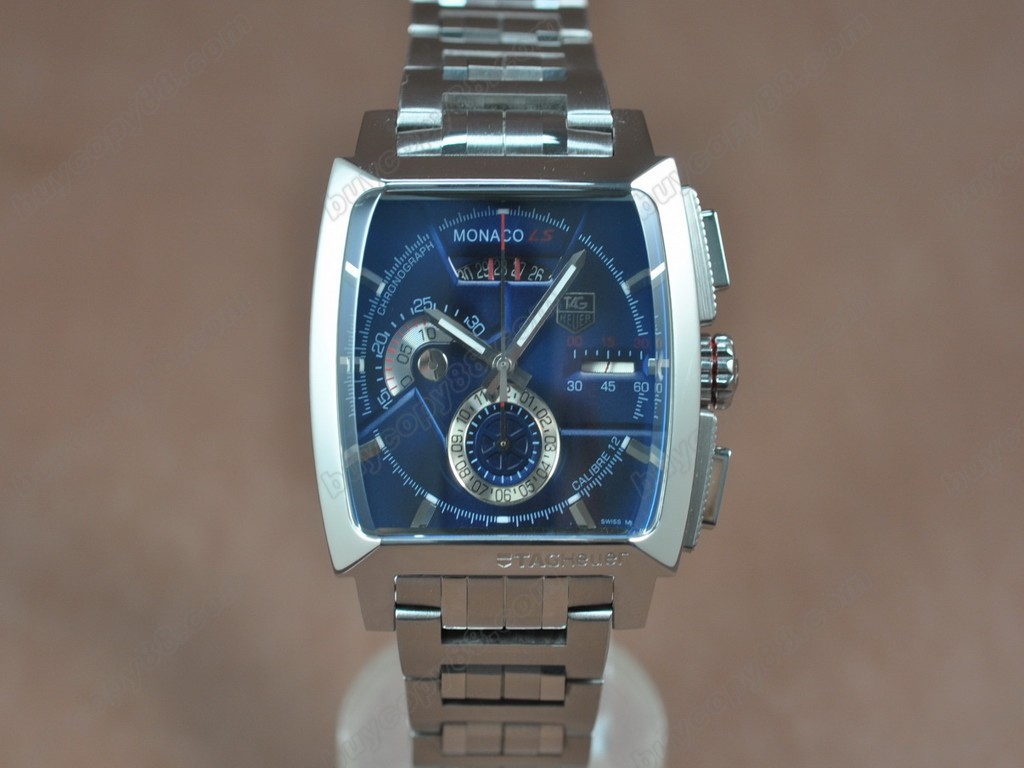 豪雅【男性用】Monaco SL Chrono SS/SS Blue dial A-7750自動機芯搭載 6