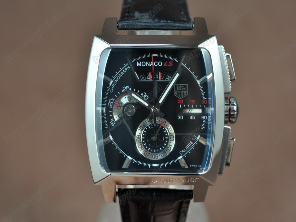 豪雅【男性用】 Monaco SL Chrono SS/LE Black dial A-7750 自動機芯搭載9