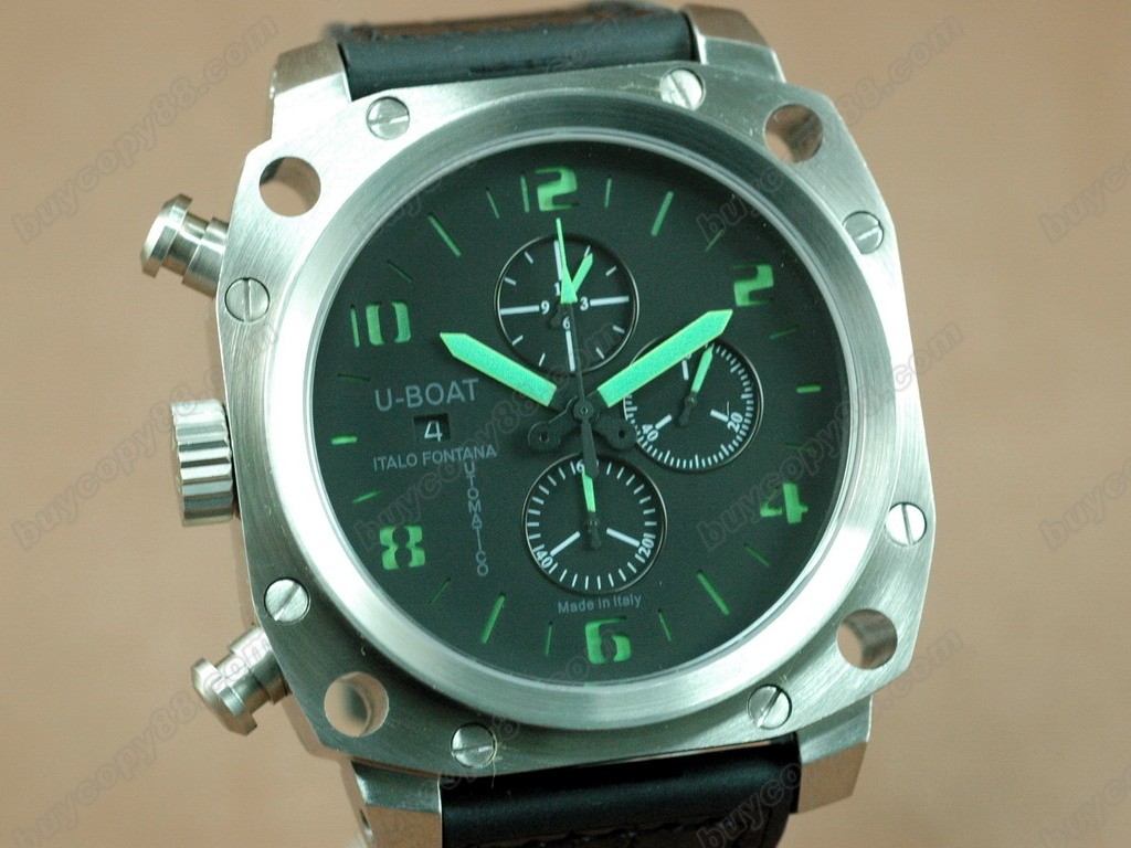 優寶【男性用】 Thousands of Feet Chrono SS/LE Black/Green A-7750自動機芯搭載．28800bph 振動1