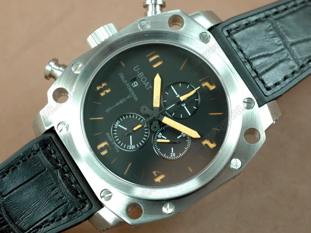 優寶【男性用】Thousands of Feet Chrono SS/LE Black/Orange A-7750自動機芯搭載．28800bph 振動0