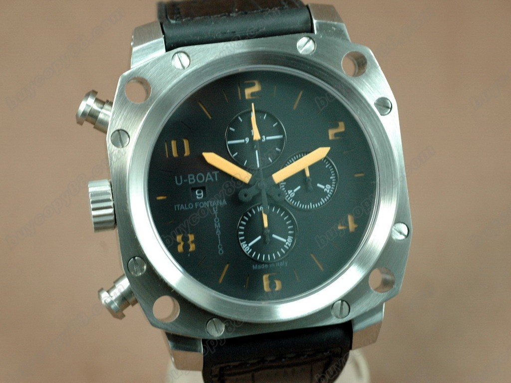 優寶【男性用】Thousands of Feet Chrono SS/LE Black/Orange A-7750自動機芯搭載．28800bph 振動1