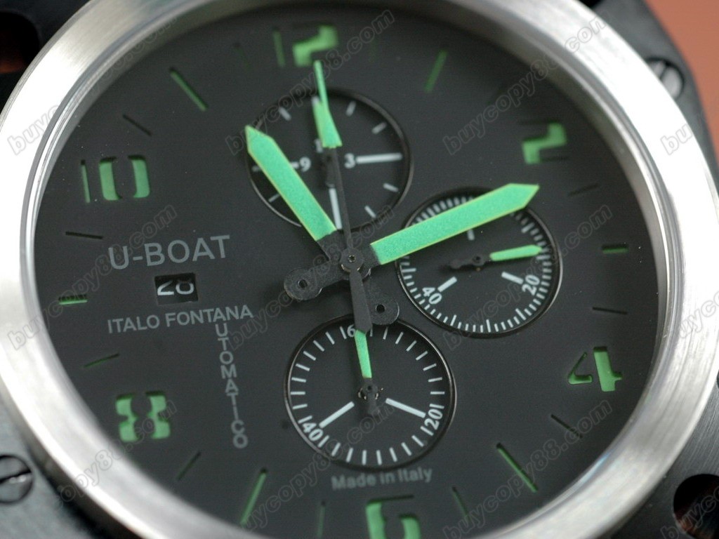 優寶【男性用】 Thousands of Feet Chrono PVD/LE Black/Green A-7750自動機芯搭載2