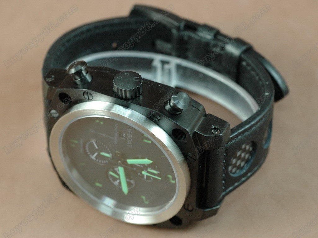 優寶【男性用】 Thousands of Feet Chrono PVD/LE Black/Green A-7750自動機芯搭載4