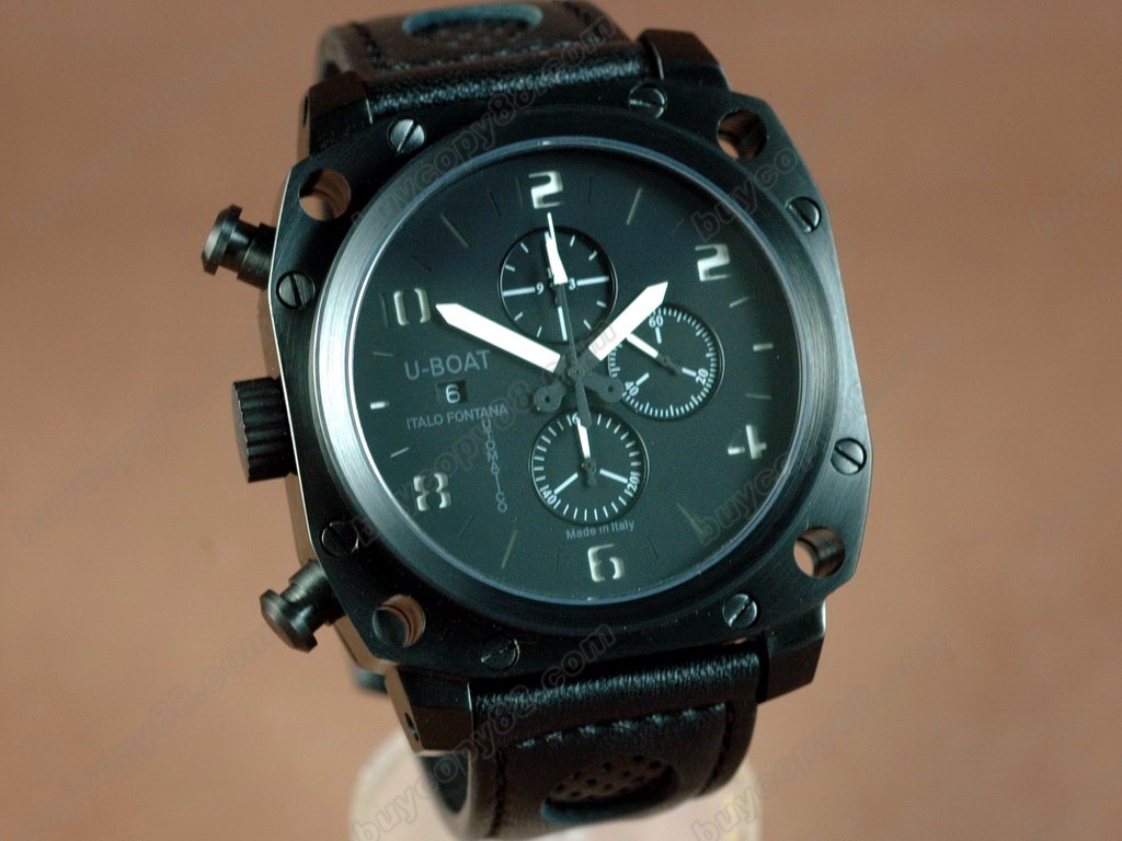 優寶【男性用】 Thousands of Feet Chrono PVD/LE Black/Black A-7750自動機芯搭載0