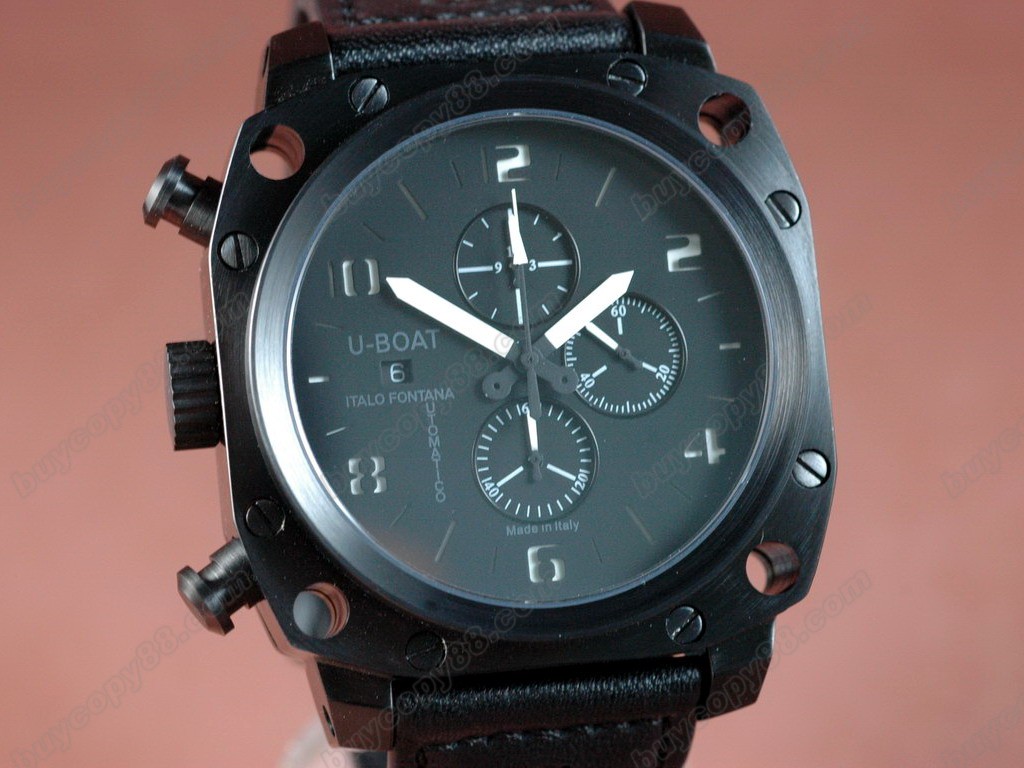 優寶【男性用】 Thousands of Feet Chrono PVD/LE Black/Black A-7750自動機芯搭載1