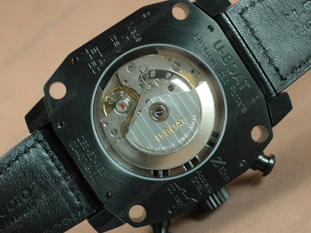 優寶【男性用】 Thousands of Feet Chrono PVD/LE Black/Black A-7750自動機芯搭載8