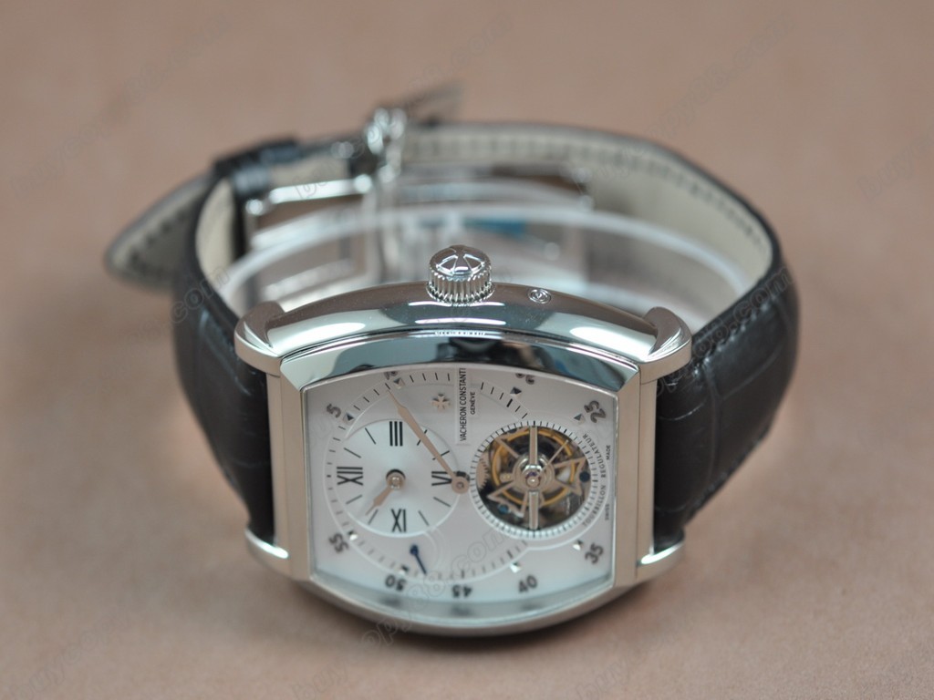 江詩丹頓　【男性用】 Malte Regulator Tourbillon SS/LE Wht Dial Flying 陀飛輪搭載1