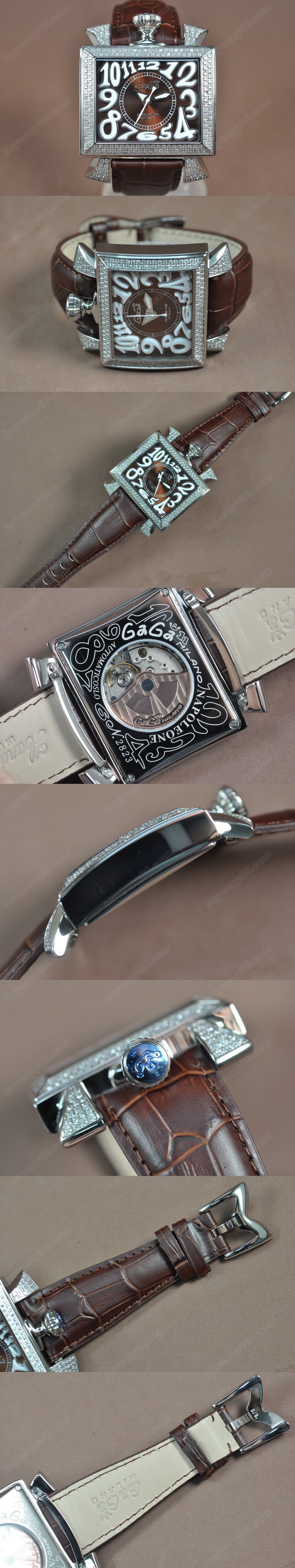 女神卡卡 GaGa Milano Napoleone SS/LE Diam Bel Asian 2813 自動機芯搭載0