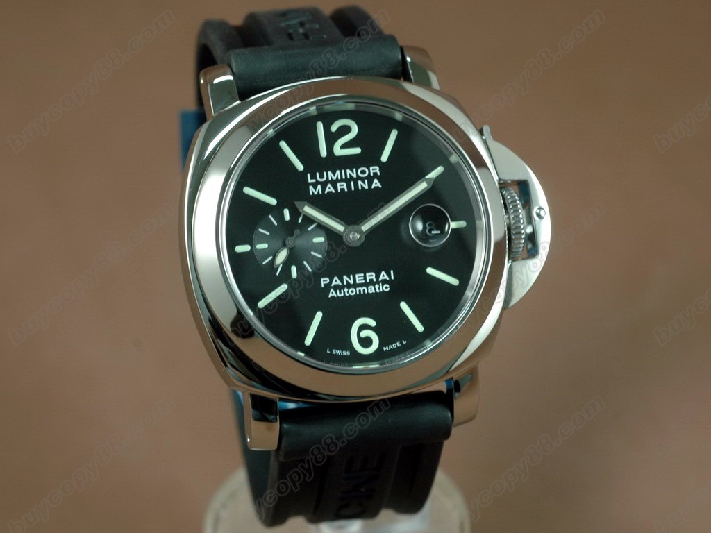 沛納海【男性用】Pam 104 (Best version) SS/RU Black Dial Asia7750自動機芯搭載4