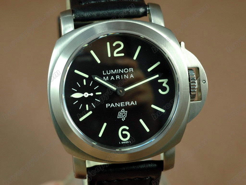 沛納海【男性用】Luminor Marina 44mm Ti Black Dial 手上鏈搭載7